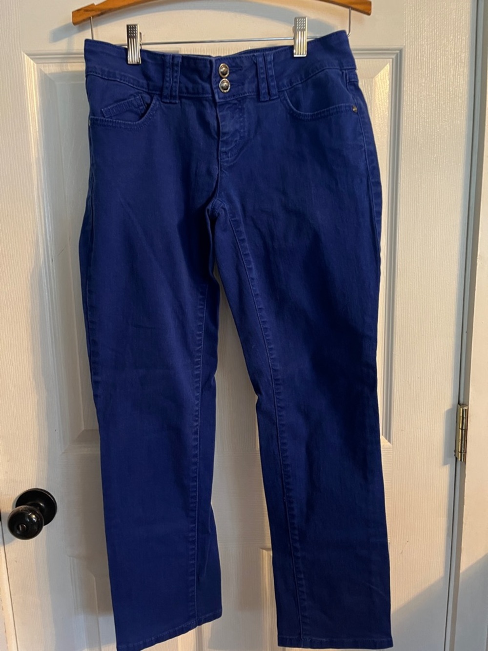 Elle Royal Blue Straight-Leg Pants